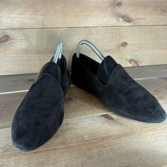 birdies womens size 9.5 shoes black suede slip on comfort loafers - Picture 3 of 8